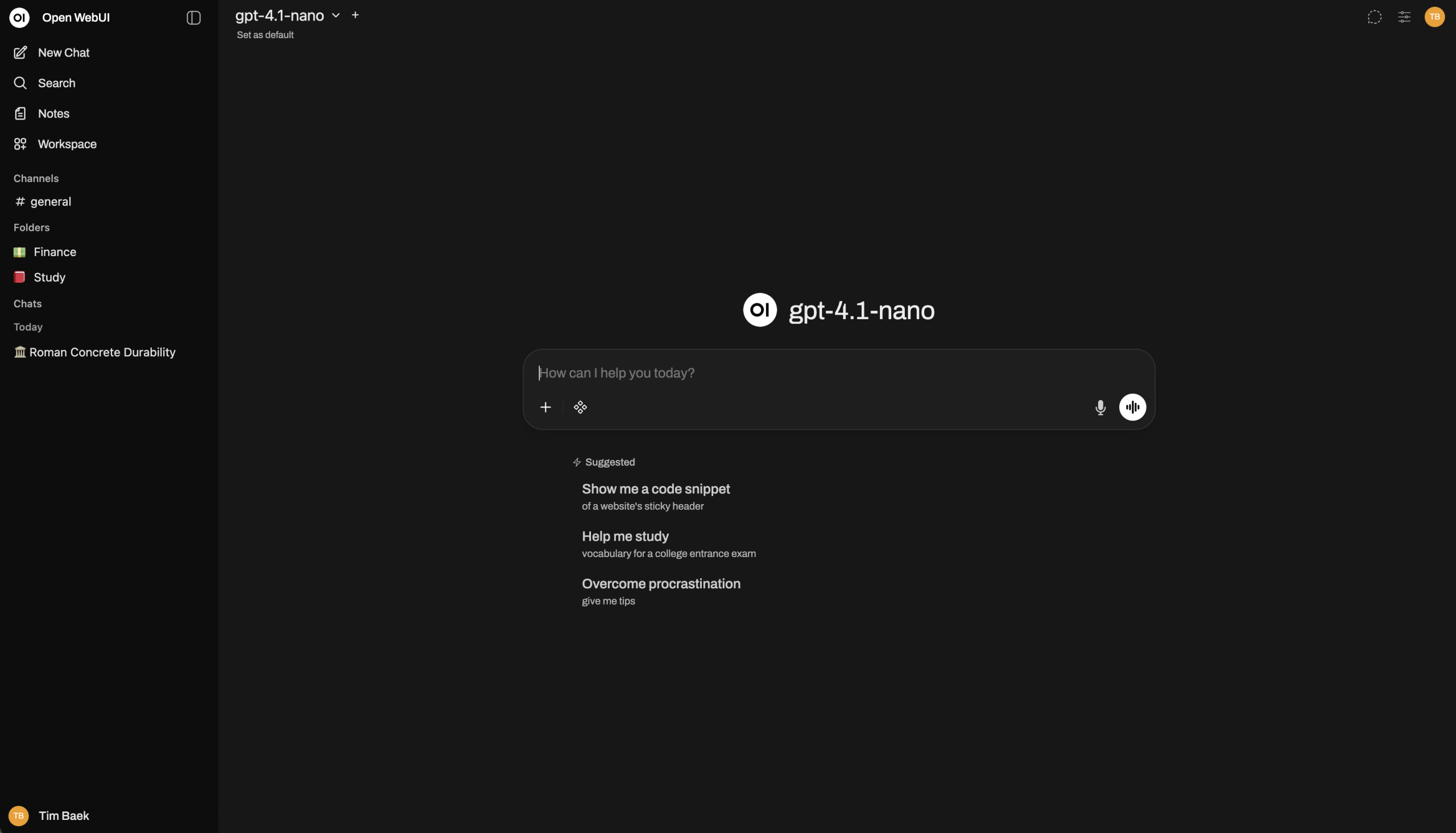 Open WebUI 开源 AI 对话界面源码(支持 Ollama/OpenAI·可私有部署) 项目截图 1
